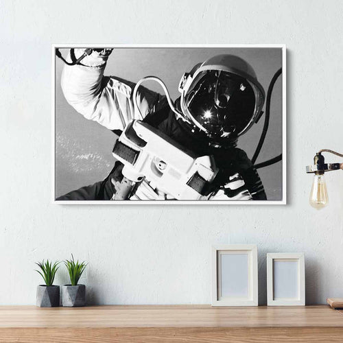 Grey Astronaut Wall Art Canvas 1736