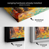 Yellow Autumn Forest Wall Art Canvas 5786