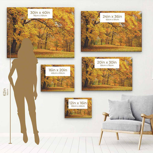 Yellow Autumn Wall Art Canvas 2835