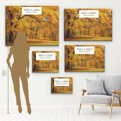 Yellow Autumn Wall Art Canvas 2835