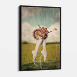 Green Ballet Wall Art Canvas 5685