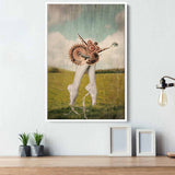 Green Ballet Wall Art Canvas 5685