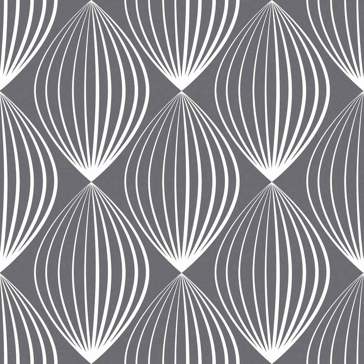 Gray Geometric Pattern Wallpaper