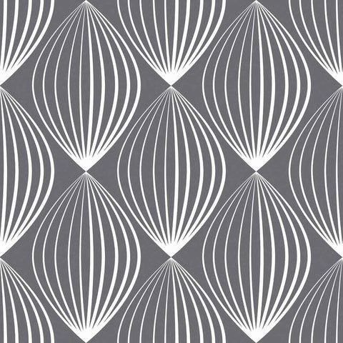 Hot air balloons in a geometric grid, anyone? This sophisticated yet playful peel and stick wallpaper combines whimsy with structure to create a lovely grey and white composition. Use it as a fun spin on the Art Deco aesthetic, or as an element of interest amid simple monochrome furniture and fixtures. Thanks to a PVC-free, latex coated design, this wallpaper has a rich finish to match its stylish composition.