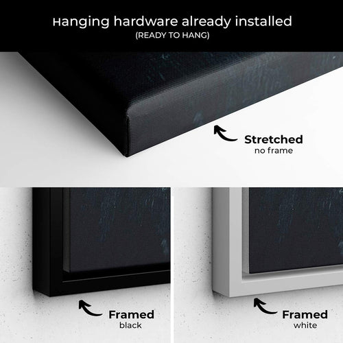 Black Baseball Wall Art Canvas 5072