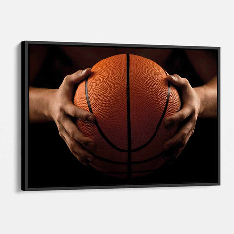 Black Basketball Wall Art Canvas 3649