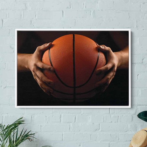 Black Basketball Wall Art Canvas 3649