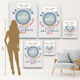 White Bathroom Rules Wall Art Canvas 2648