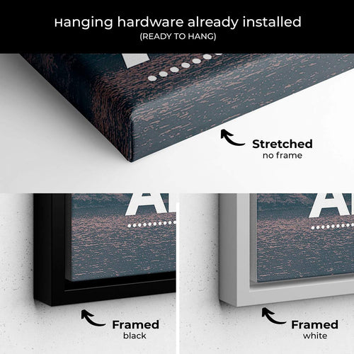 Black Be Brave Wall Art Canvas 9714