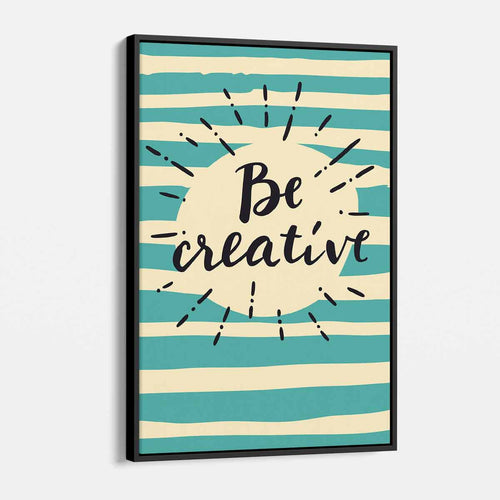 Turquoise Be Creative Wall Art Canvas 06_b