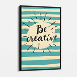 Turquoise Be Creative Wall Art Canvas 06_b
