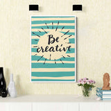 Turquoise Be Creative Wall Art Canvas 06_b