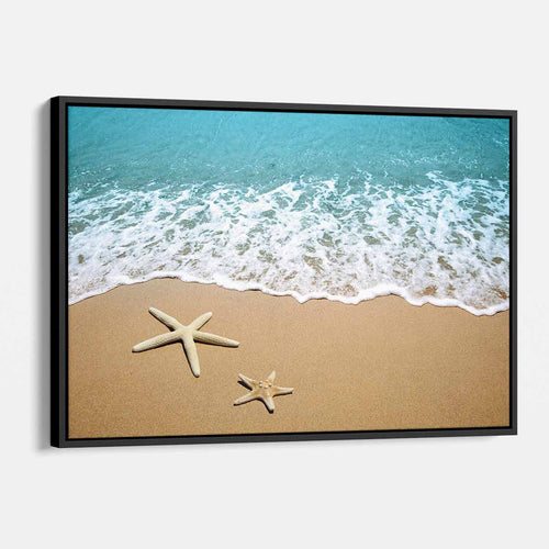 Blue Beach Starfish Wall Art Canvas 3797