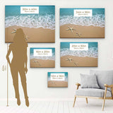 Blue Beach Starfish Wall Art Canvas 3797