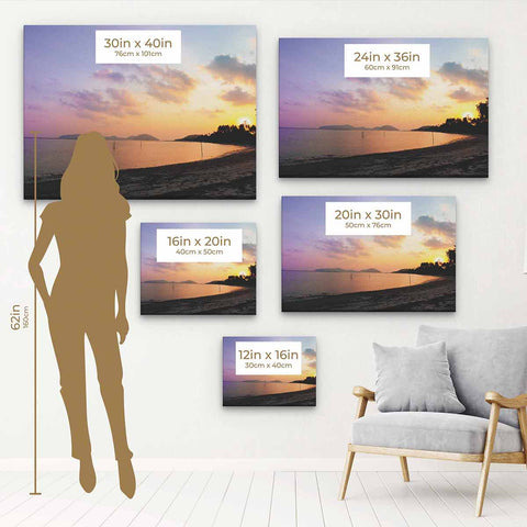 Yellow Beach Wall Art Canvas 0338