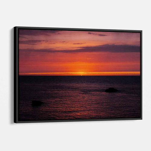 Orange Beach sunset Wall Art Canvas 4458