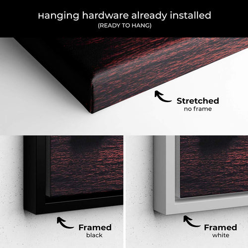 Orange Beach sunset Wall Art Canvas 4458