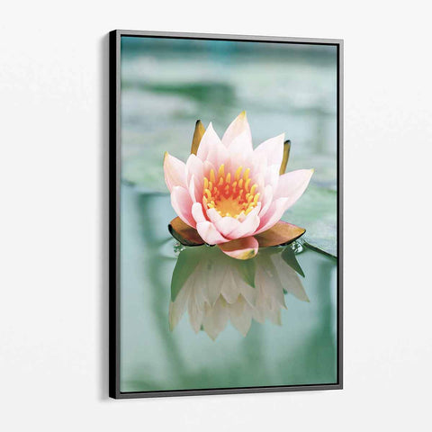 Pink Beautiful Lotus Wall Art Canvas 5957