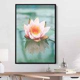Pink Beautiful Lotus Wall Art Canvas 5957
