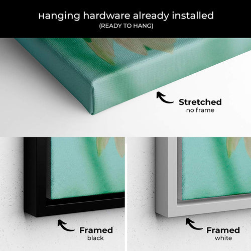 Pink Beautiful Lotus Wall Art Canvas 5957