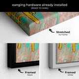 Yellow Bedroom Wall Art Canvas 7441