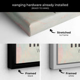 White Believe that life is worth living and your belief will help create the fact Wall Art Canvas 1112