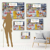 Multi Color Boat Wall Art Canvas 4369