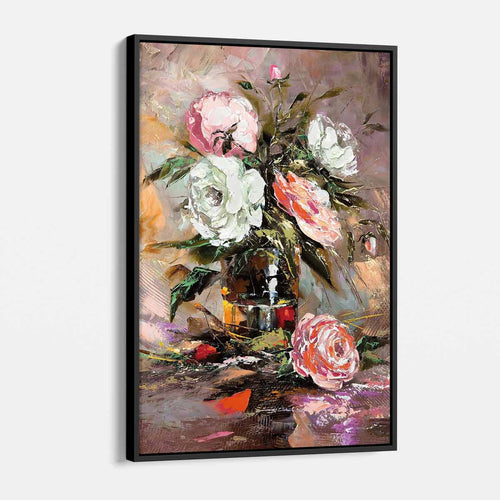 Multi Color Bouquet of Abstract Beauty Wall Art Canvas 4245