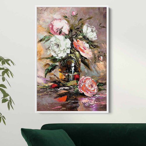 Multi Color Bouquet of Abstract Beauty Wall Art Canvas 4245