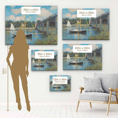 Blue Bridge Wall Art Canvas 7285