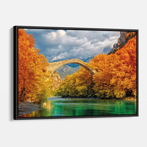 Orange Bridge Wall Art Canvas 7007