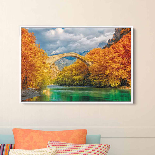 Orange Bridge Wall Art Canvas 7007
