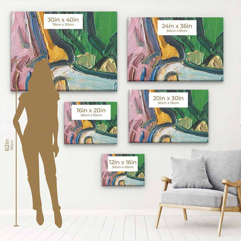 Multi Color Bright and Bold Wall Art Canvas 1470