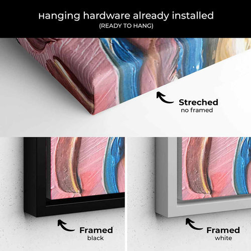 Multi Color Bright and Bold Wall Art Canvas 1470