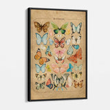 Brown Butterflies Wall Art Canvas 1151