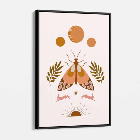 Brown Butterfly Wall Art Canvas 54_a