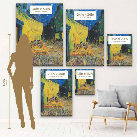 Blue Cafe Terrace Wall Art Canvas 4780