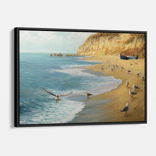 Multi Color Calm Beach Wall Art Canvas 7625
