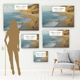 Multi Color Calm Beach Wall Art Canvas 7625