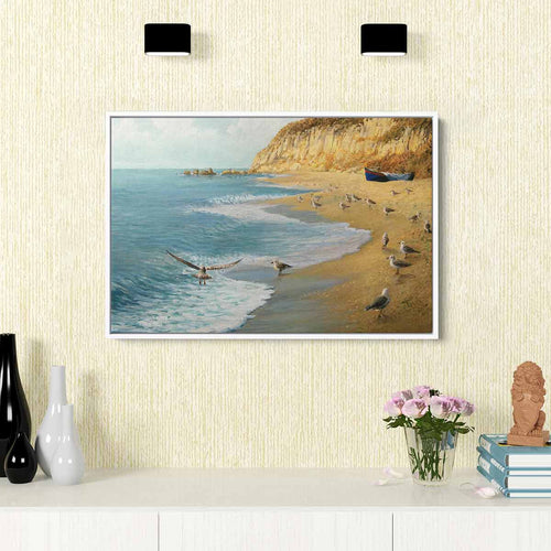 Multi Color Calm Beach Wall Art Canvas 7625