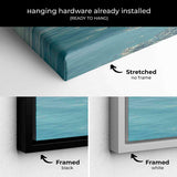 Blue Canoe Animals Wall Art Canvas 0108