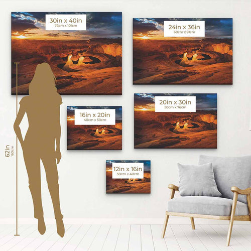 Brown Canyon Wall Art Canvas 4180