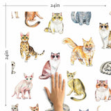 Cuteness, quirks, effortless elegance – it’s hard to pick a favorite reason to love your cat! This unique peel and stick wallpaper celebrates all kinds of feline fabulousness. From adorable munchkins to elegant Siamese cats, find them all in this beautiful print that carries oodles of whimsy and a touch of vintage charm.