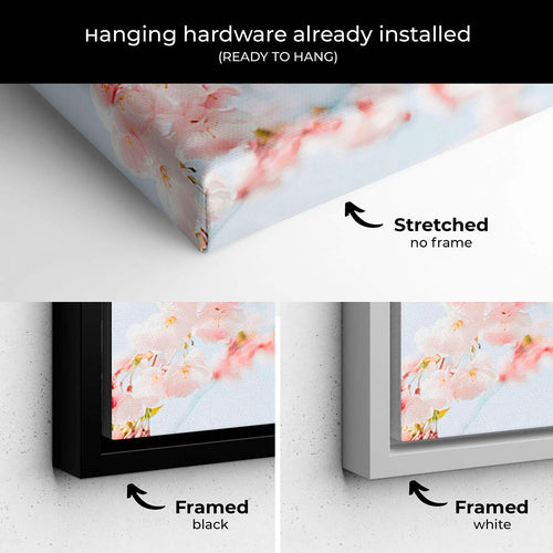 Pink Cherry Blossom Wall Art Canvas 2818