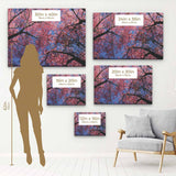 Pink Cherry Blossoms Wall Art Canvas 9367