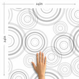 Wheel out a brand new look for your living space with this delightful geometric wallpaper. Covered in circles of assorted sizes and in assorted shades of grey, this cheerful design has a calming yet energizing feel to it. Perfect for personalizing your bedroom, turning a corner of your home office into a cozy recreation space, or giving a boring hallway a lively twist, this versatile PVC-free wallpaper is a great find.