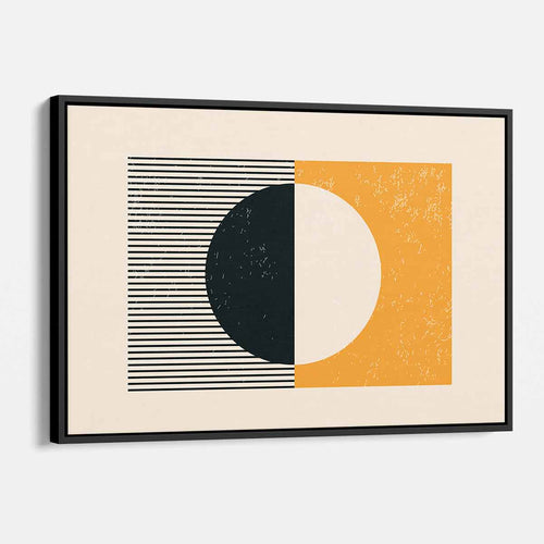 Orange Circle Wall Art Canvas 8238