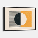 Orange Circle Wall Art Canvas 8238
