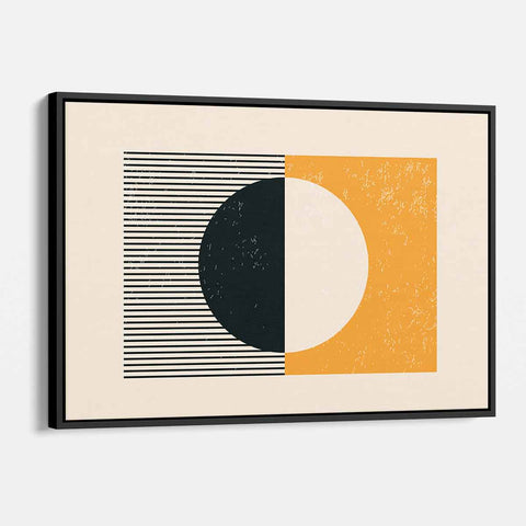 Orange Circle Wall Art Canvas 8238