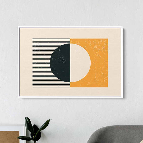 Orange Circle Wall Art Canvas 8238